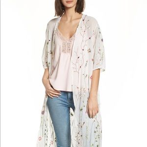 Brand new embroidered kimono - worn 1-2 times